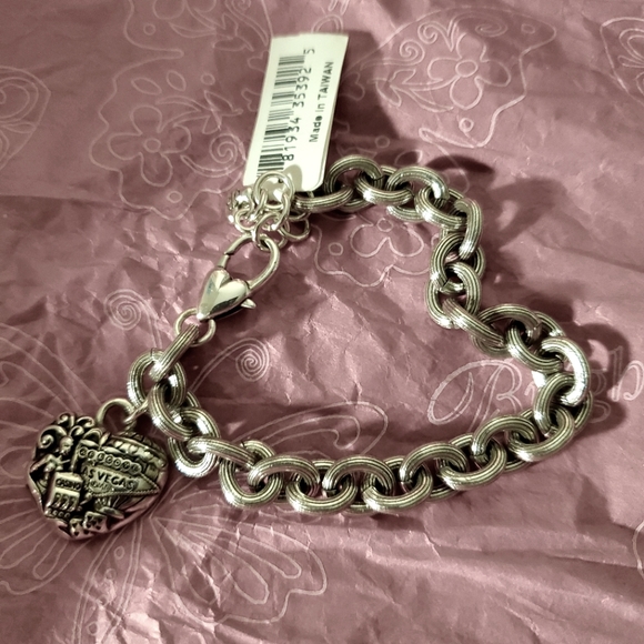 NWT BRIGHTON Las Vegas Heart Bracelet *Retired - Picture 1 of 4